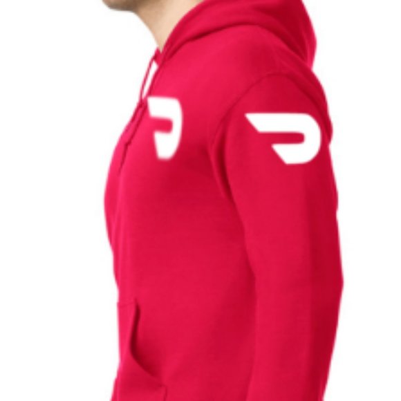 Custom Made Doordash Dasher Hoodie Safety Reflective - Picture 2 of 3